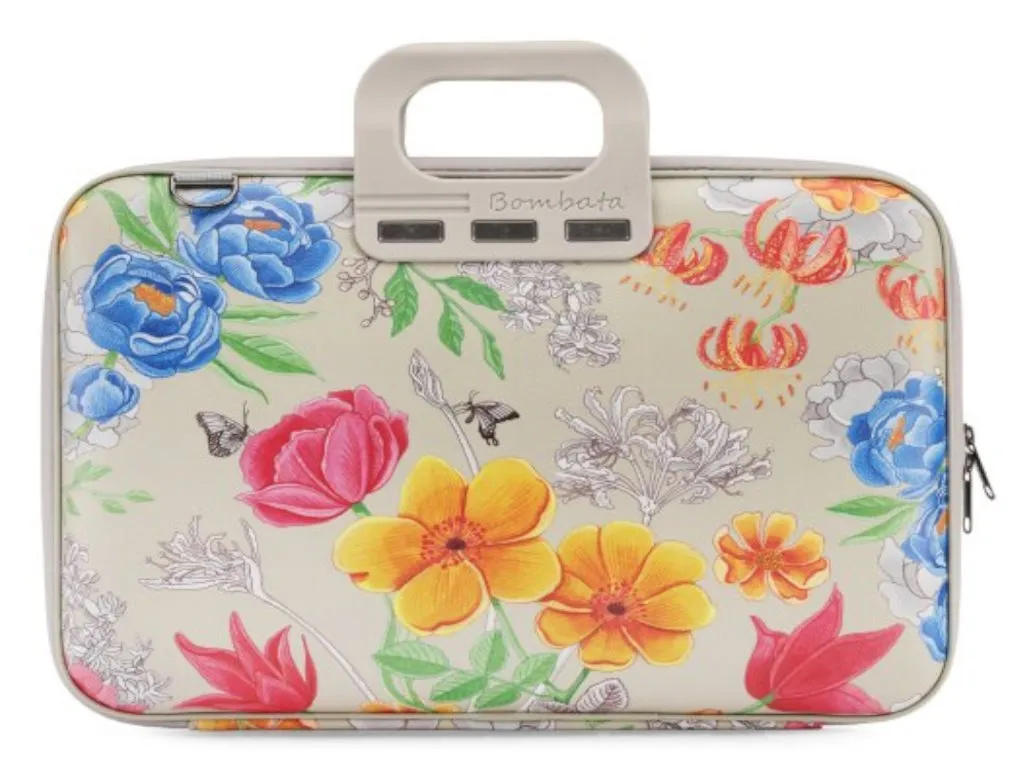 Bombata Torba BOMBATA Peonia  15,6"/16" - Limited Edition Grey/Silver Slika 1